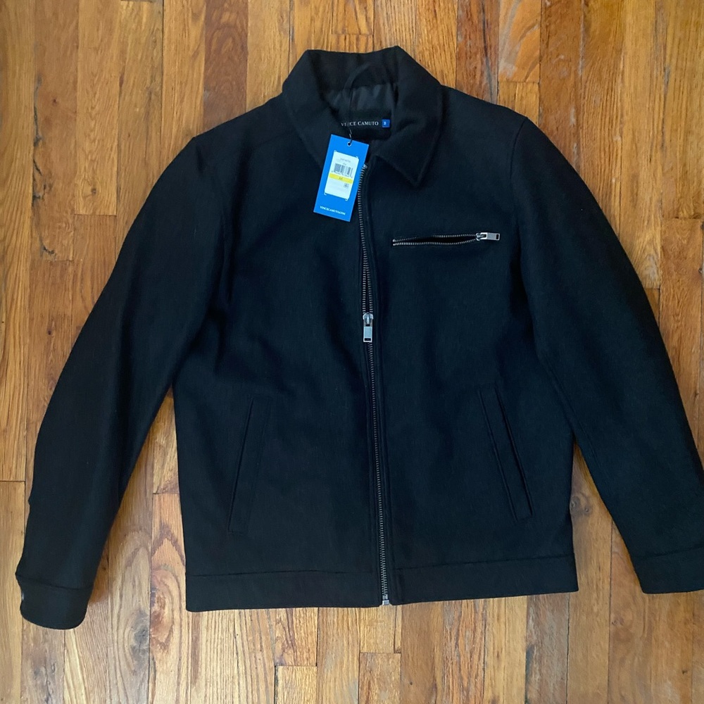 BRAND NEW NWT Vince Camuto zip up wool blend bomber jacket